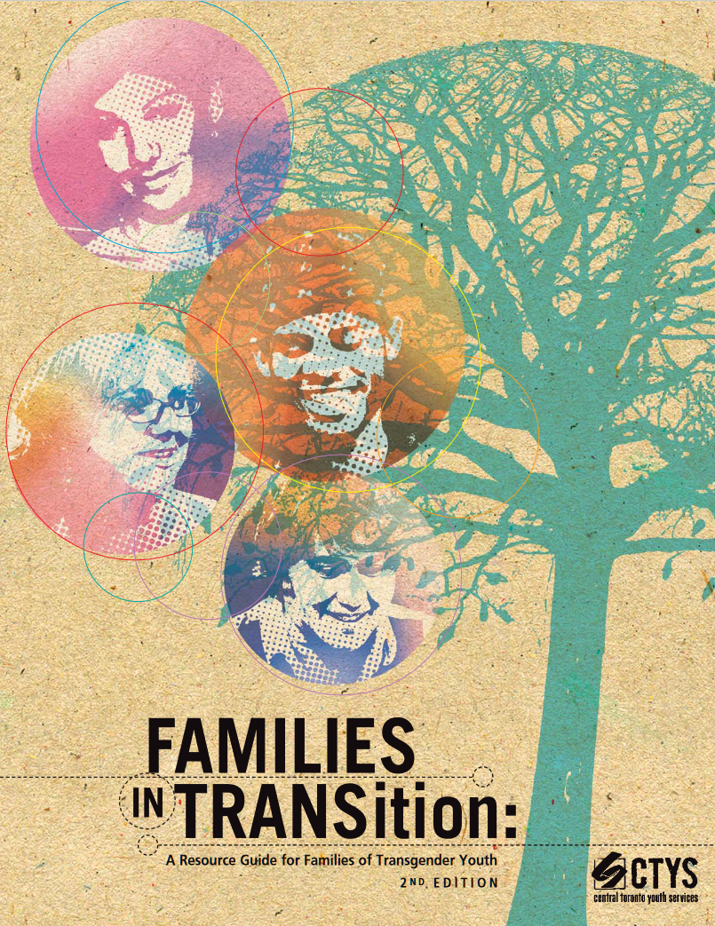 Cover illustrated with pastel teal print of a tree, and halftone prints of human faces in orange, indigo, and pink, on a kraft cardstock background